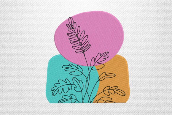 Abstract Leaf Line: A Smart Choice for Small Business Embroidery