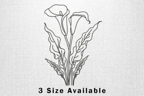 Calla Lily Line Art: A Seasonal Embroidery Review