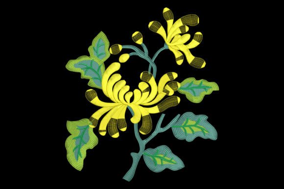 Golden Chrysanthemum Embroidery Review