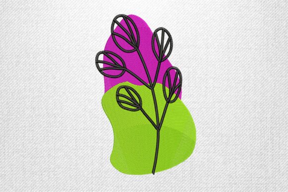 Green Purple Abstract Flower Review