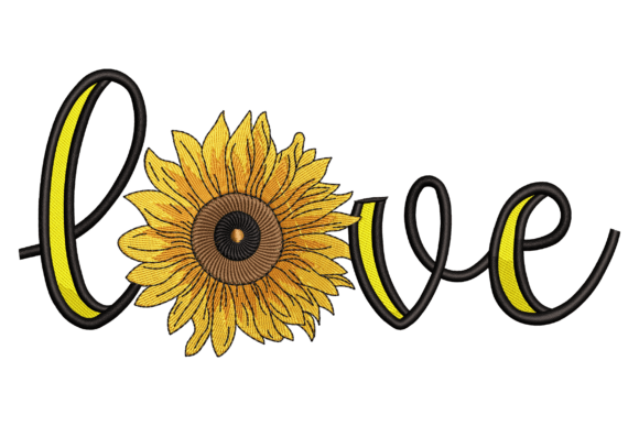 Sunflower Love: A Cheerful Embroidery Design for Meaningful Gifts