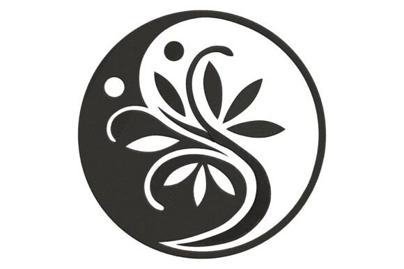Yin Yang Tree: Elegant & Meaningful Embroidery